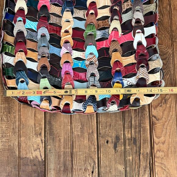 Anthropologie Jesslyn Blake leather hobo shoulder bag rescue me! - Picture 4 of 10